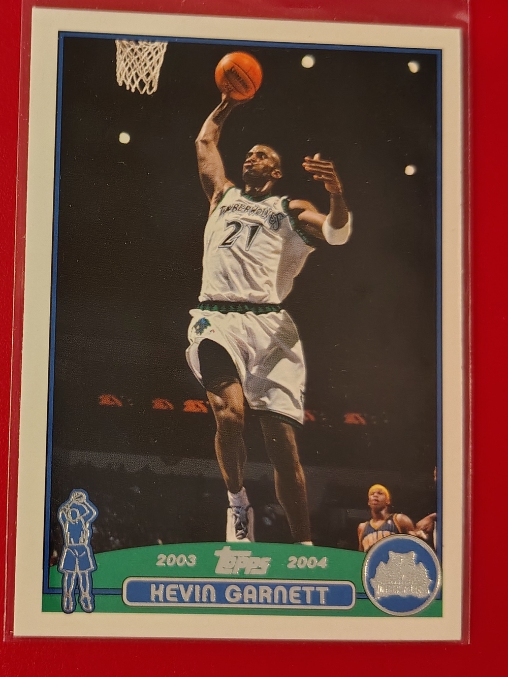 Kevin Garnett 2003-04 Topps #100 Minnesota Timberwolves Basketball Card